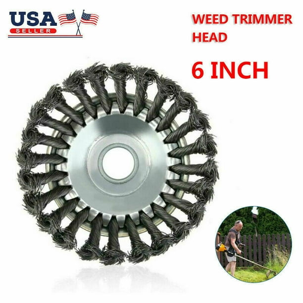 Professional Garden Steel Wheel Wire Weed Brush Replacement Weed Eater O6R2 